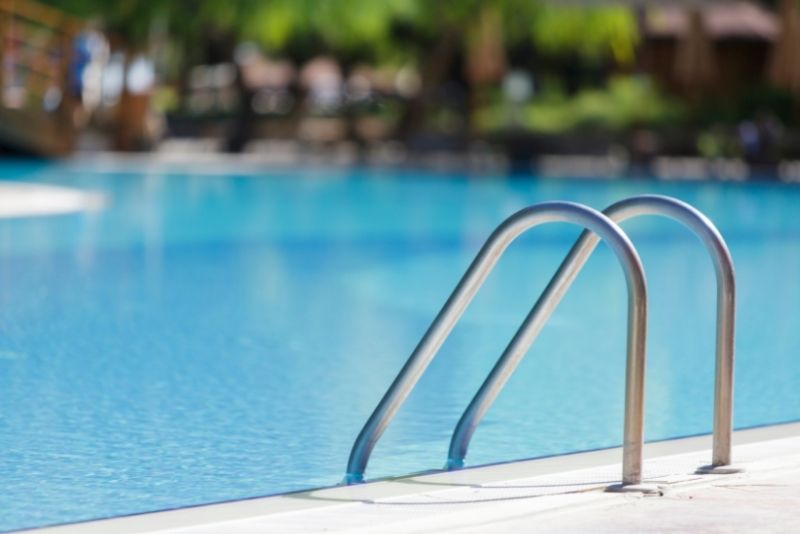 an image of swimming pool in Newcastle with pool handrails